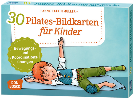 30 Pilates-Bildkarten für Kinder, 4-10 Jahre