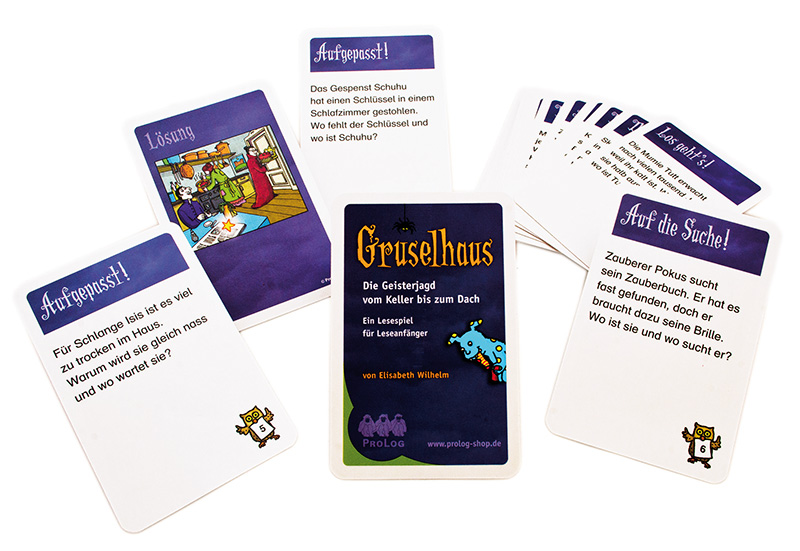 Gruselhaus, Lesespiel, ab 6 Jahre
