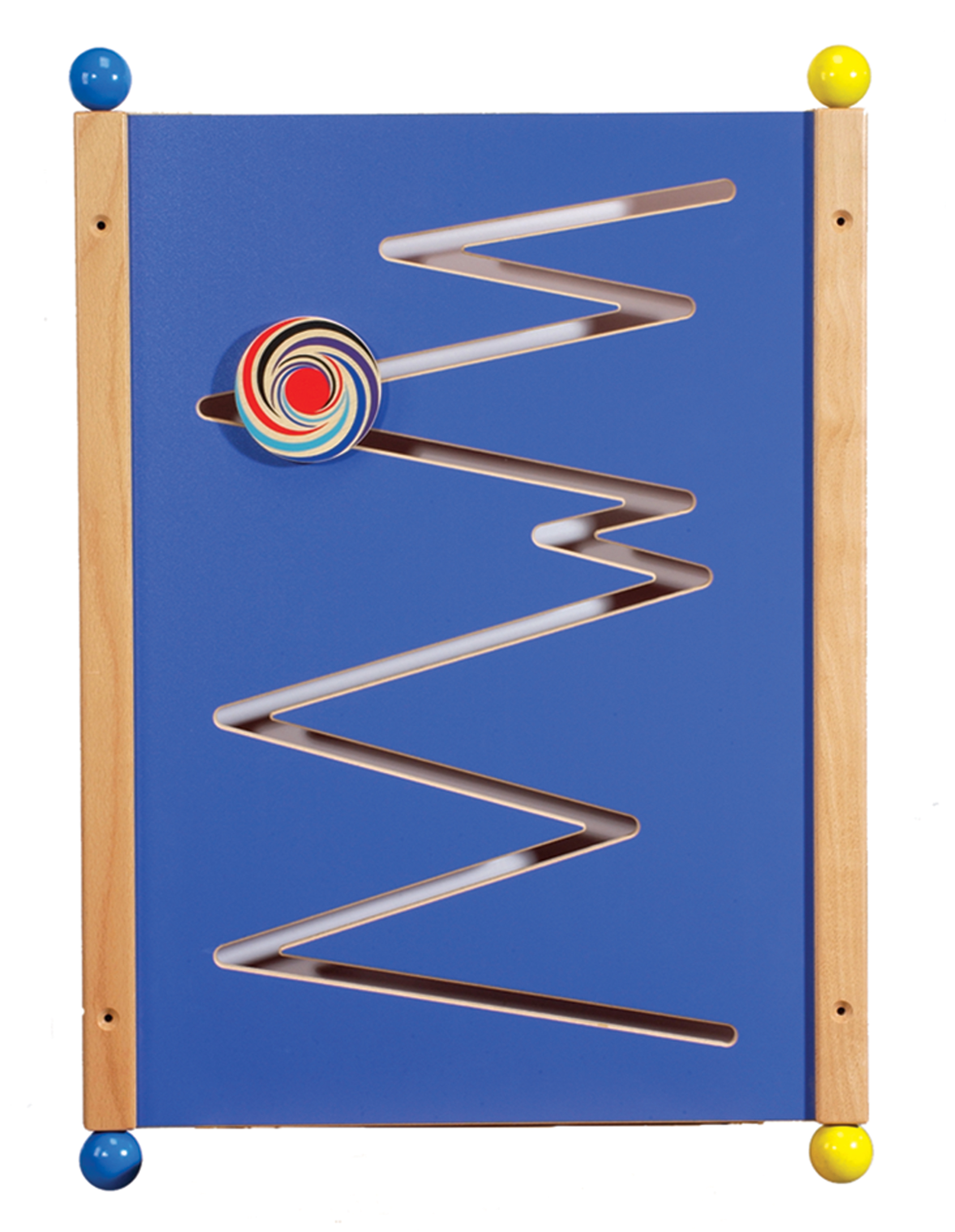 Zick Zack Wandelement blau, 80 x 56 cm, ab 18 Monate