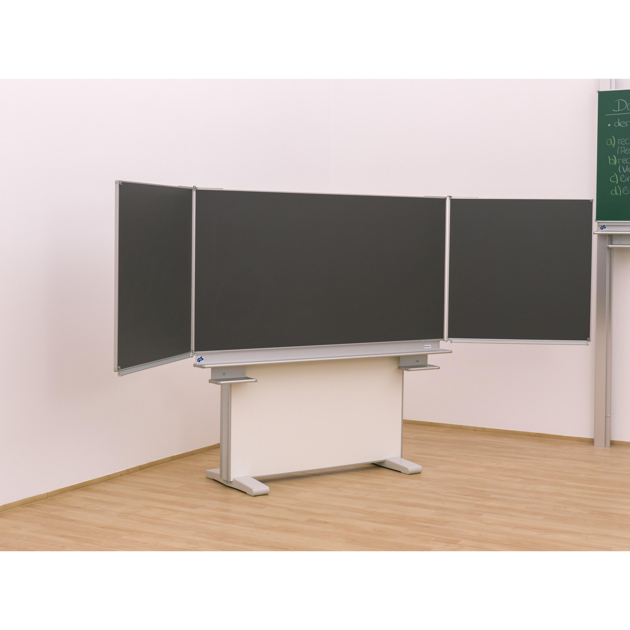 Gestell-Klappschiebetafel, anthrazit, 200x100cm, freistehend und GS-geprüft