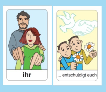 Deutsch Lernen: Ich freue mich und du dich! Kartenspiel für 2-4 Spieler, ab 9 Jahre
