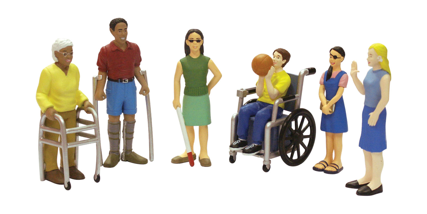 Menschen mit Handicap, Figuren-Set, ab 3 Jahre
