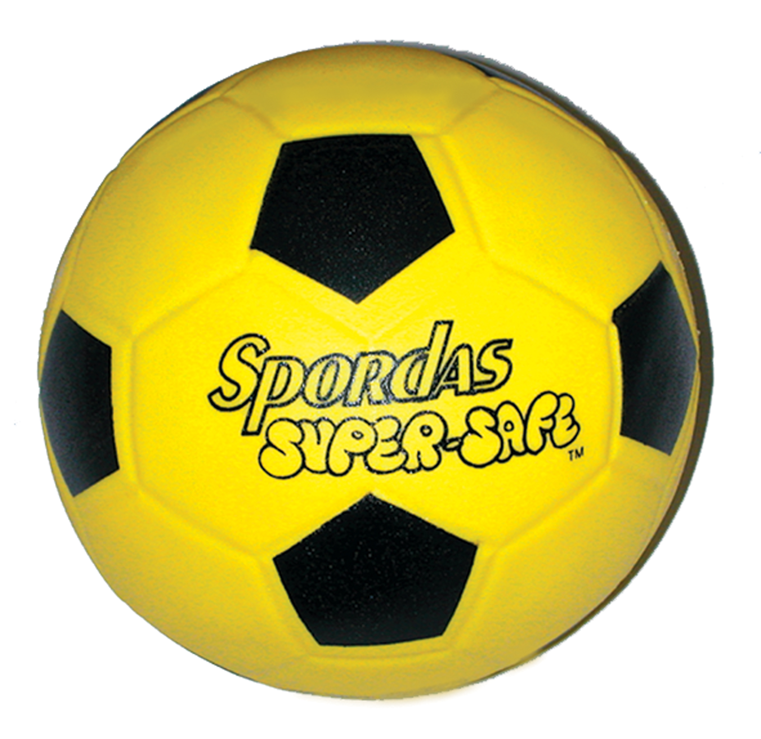 Soft-Indoor-Fußball, Spordas® Super-Safe Hallenfußball, 20 cm, gelb