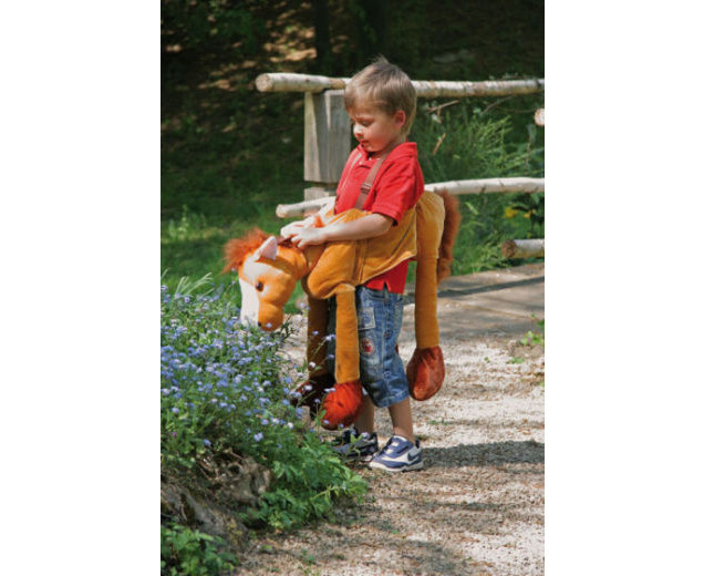 Reitpferd hellbraun, Schlüpfkostüm, 3-10 Jahre