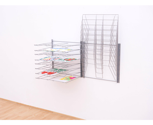 Trocknungsgestell zur Wandmontage, silber