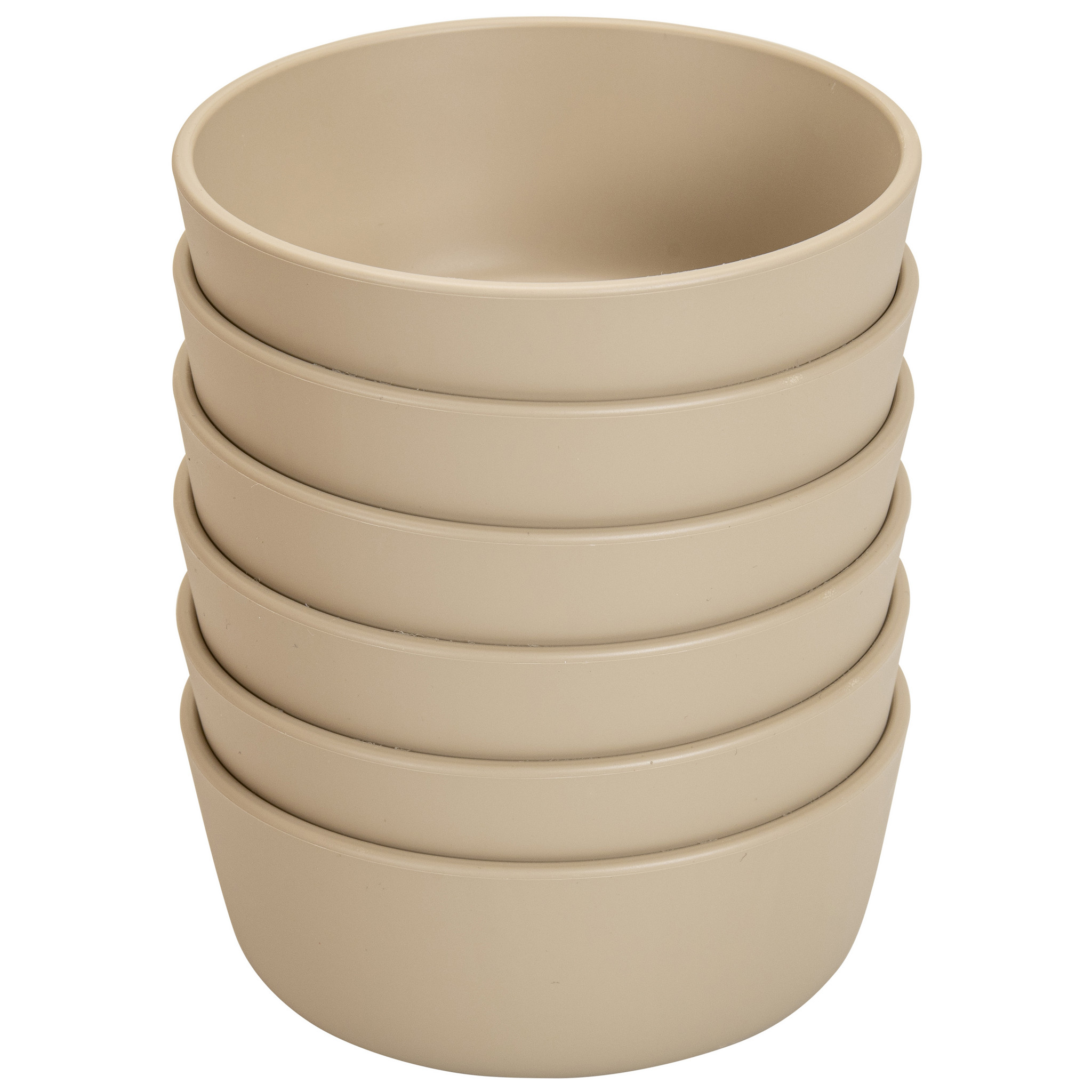treeNside Schüssel, 6er Set graubeige