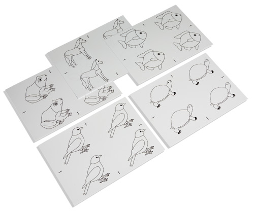 Kopiervorlagen für die Tierpuzzles, ab 4 Jahre