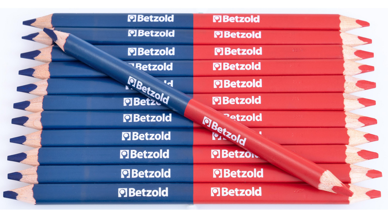Zweifarbstift in rot/blau, 12 Stück