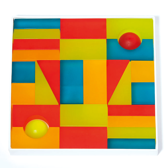 Lumi-Lichtbausteine 5 kräftige Farben in Box
