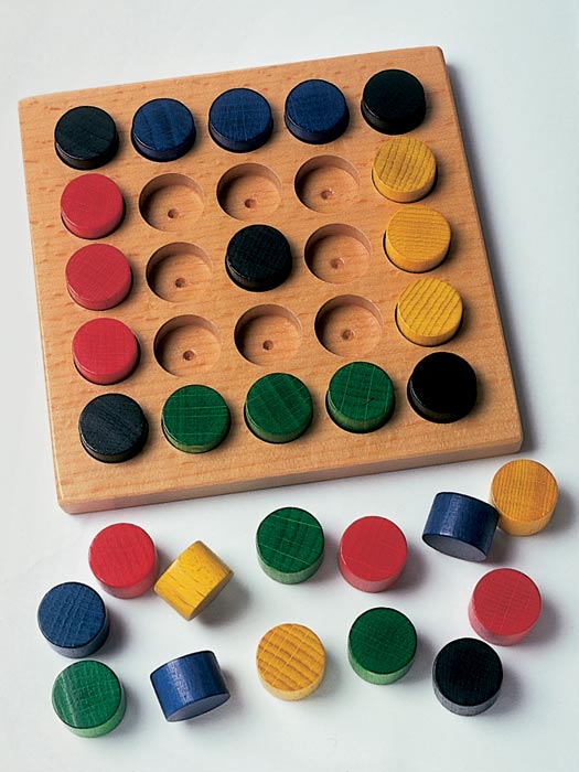 Steckspiel, 25 Löcher
