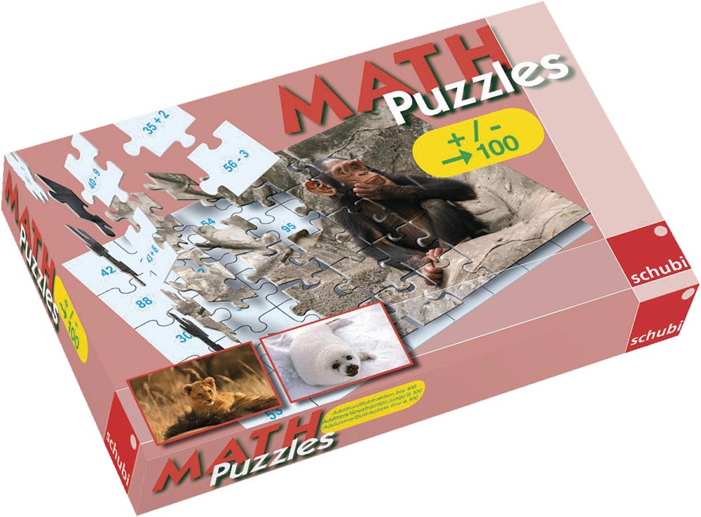 MATHPuzzles - Addition und Subtraktion bis 100, Rechenspiel, ab 7 Jahre - NEUAUFLAGE September 2024