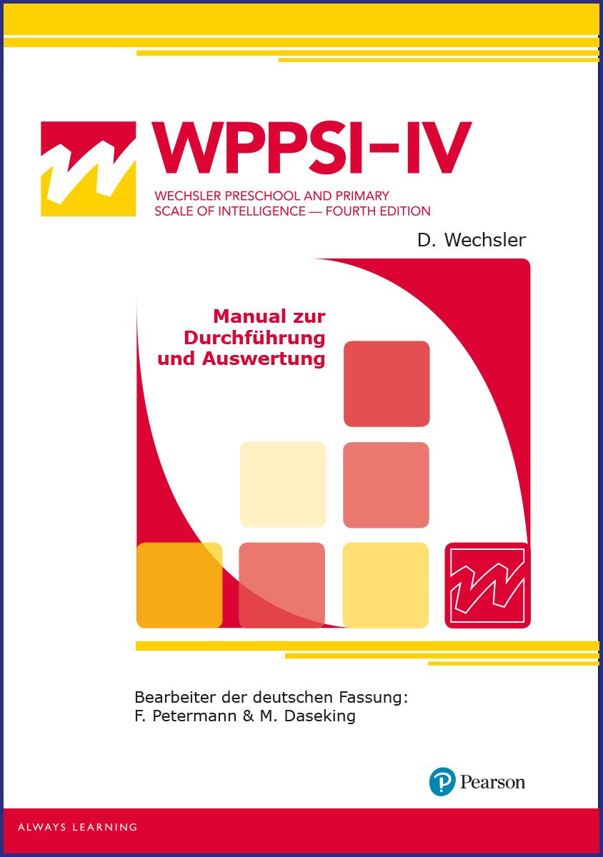 WPPSI-IV - Gesamtsatz, 2-7 Jahre