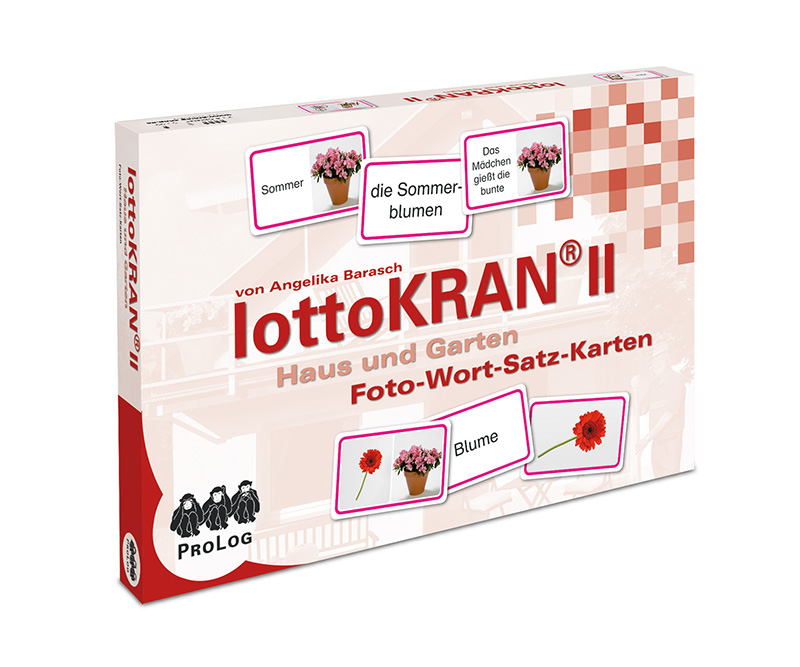 lottoKRAN II Haus und Garten, Foto-Wort-Satz-Karten zur Aphasietherapie
