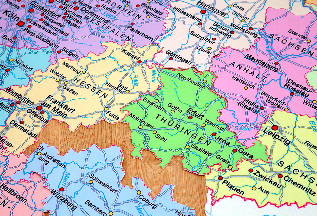 Bodenpuzzle Deutschland politisch