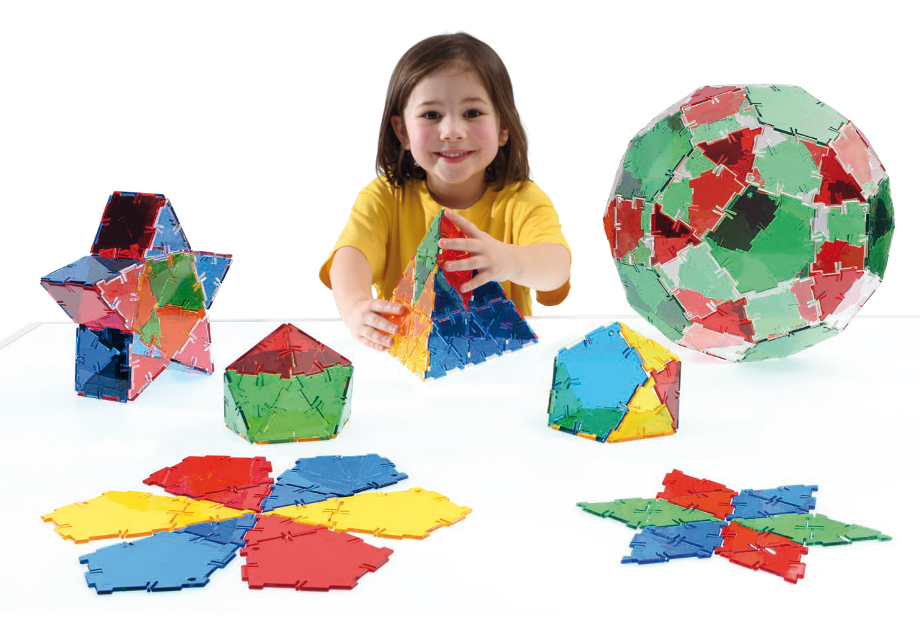 Crystal Polydron Basic Set, 164 Teile, ab 4 Jahre