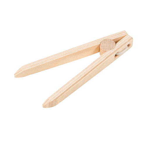 Pinzetten-Set, 4 Stück aus Holz, ab 3 Jahre