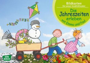 Kamishibai Bildkartenset - Die Jahreszeiten erleben mit Emma und Paul, ab 1 Jahr