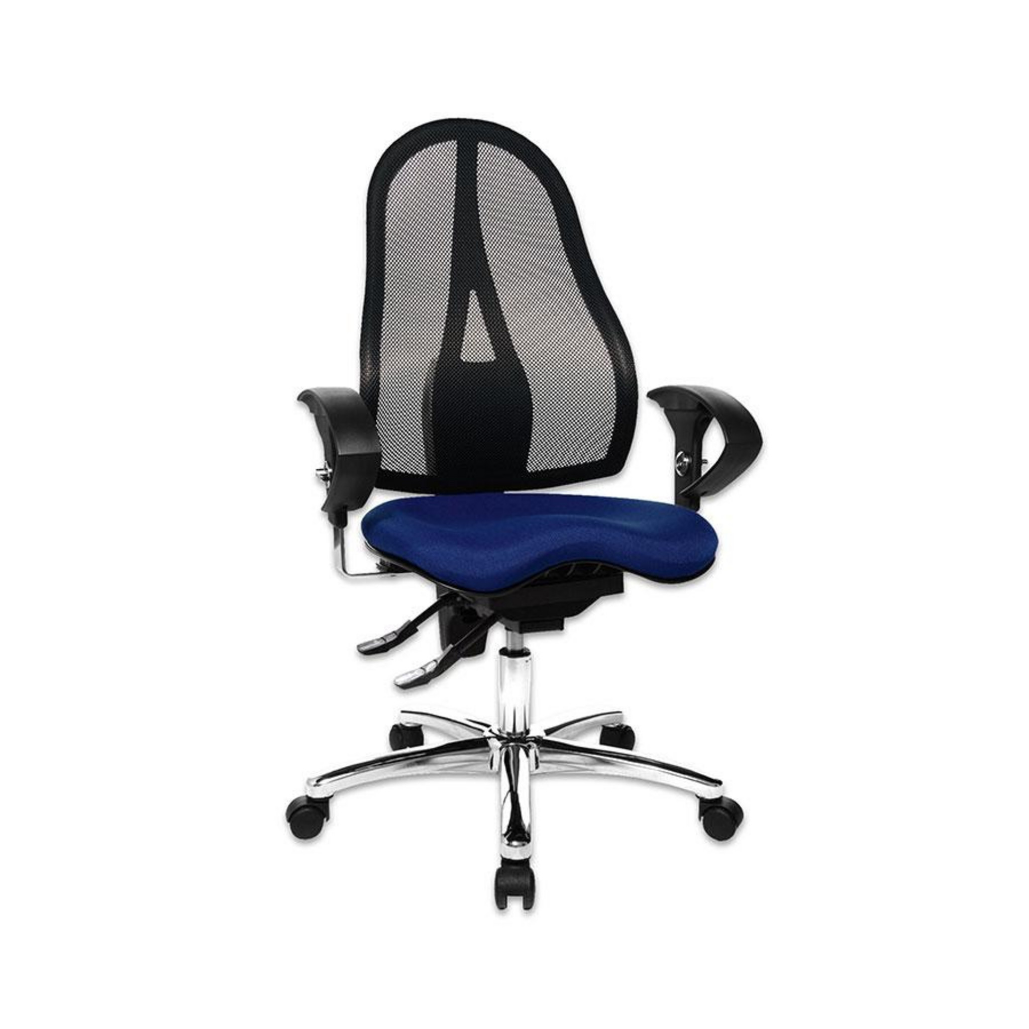 Topstar Bürostuhl ?air comfort?, marineblau mit Teppichbodenrollen