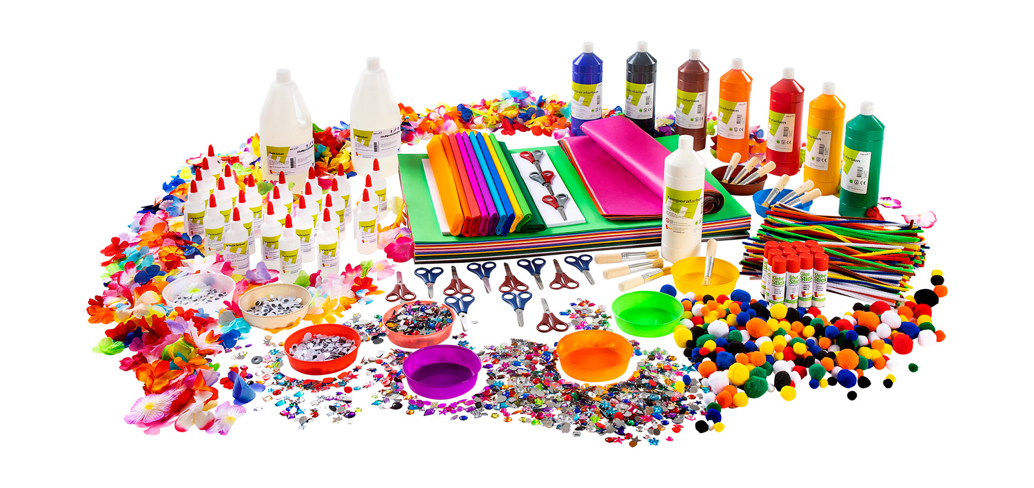 XXL-Bastel- und Kreativ-Paket für den Kindergarten, Material-Set, 3-6 Jahre