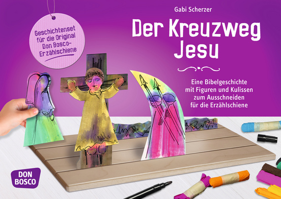 Erzählschiene Bastelset - Der Kreuzweg Jesu, ab 2 Jahre