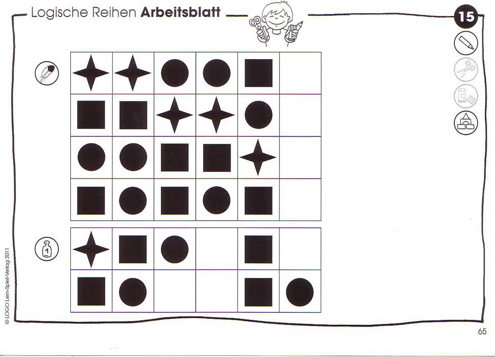 Werkstatt Arbeitsheft Nikitin Logische Reihen N8