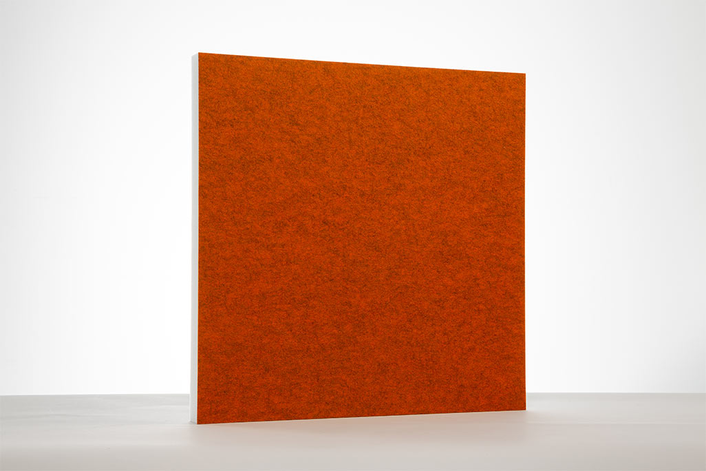 Akustikpaneele für Wand & Decke, Quadrat Orange, 62x62 cm, soni COLOR RD