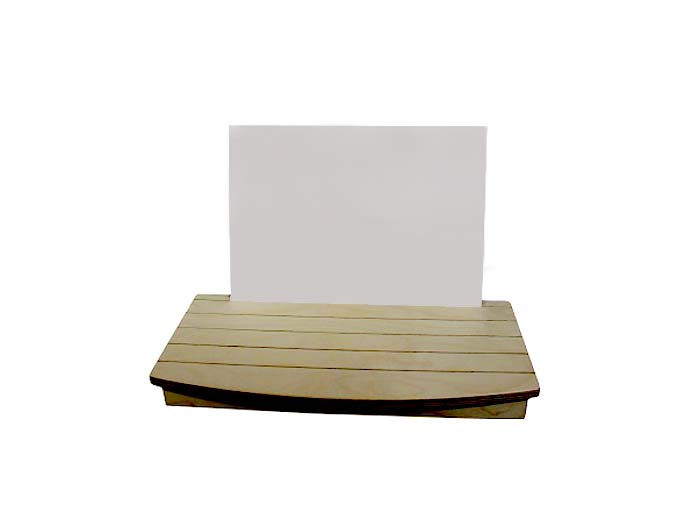 KreaShibai Erzählschiene 36,5 x 18 x 4 cm mit Schattenleinwand und Ausschneidefiguren