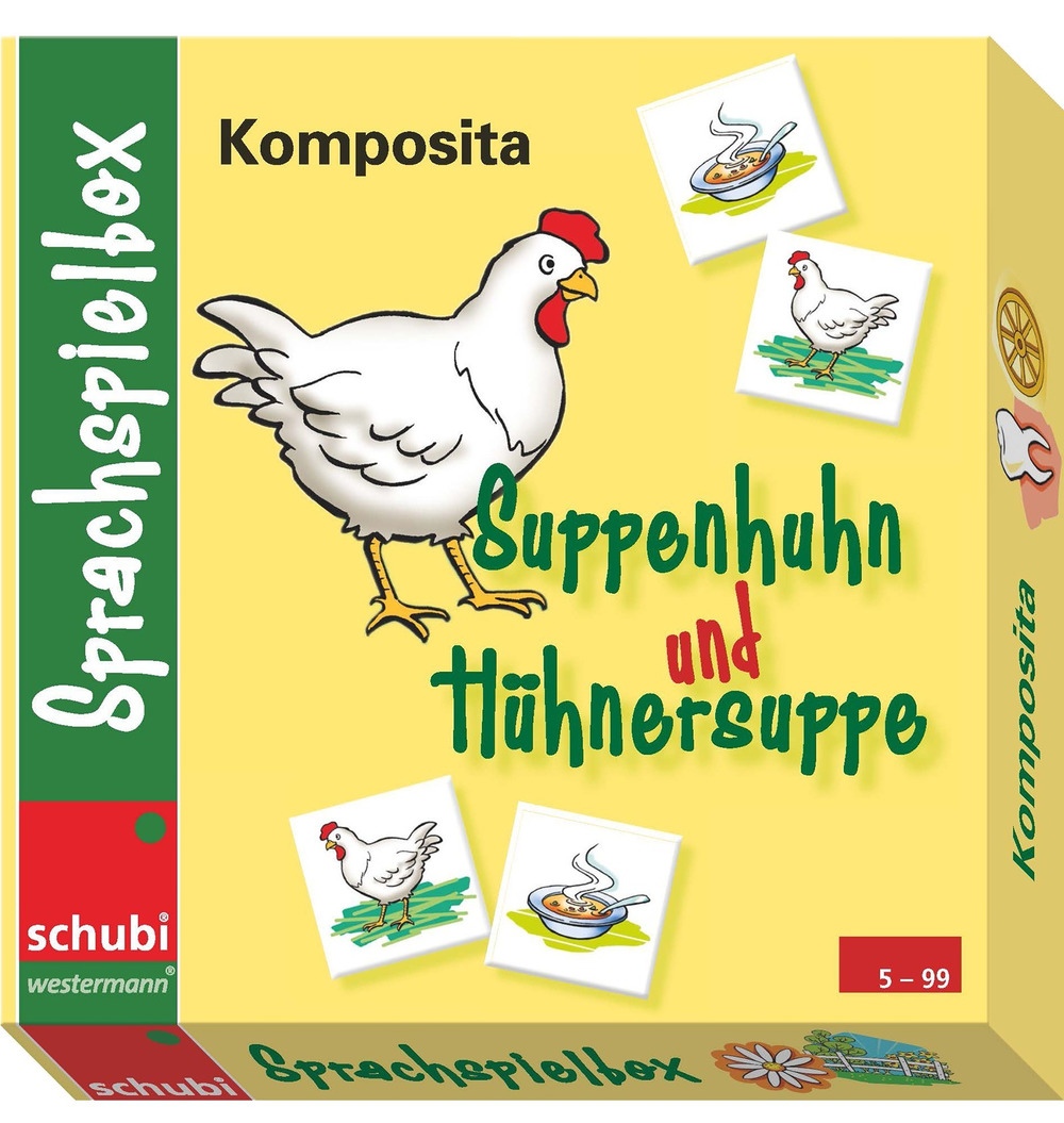 Komposita Sprachspielbox - Suppenhuhn und Hühnersuppe, 5-10 Jahre