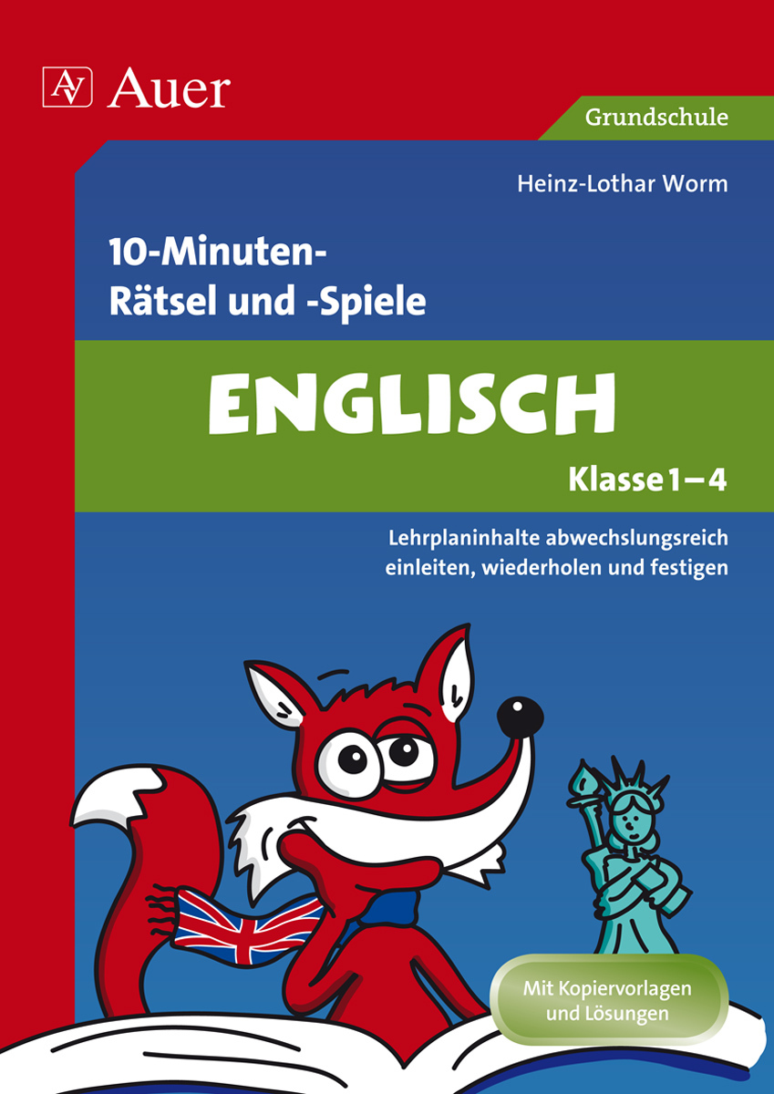10-Minuten-Rätsel und -Spiele Englisch, Buch, Klasse 1-4