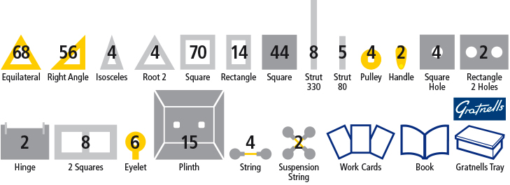 Polydron Brücken Klassensatz 322 Teile