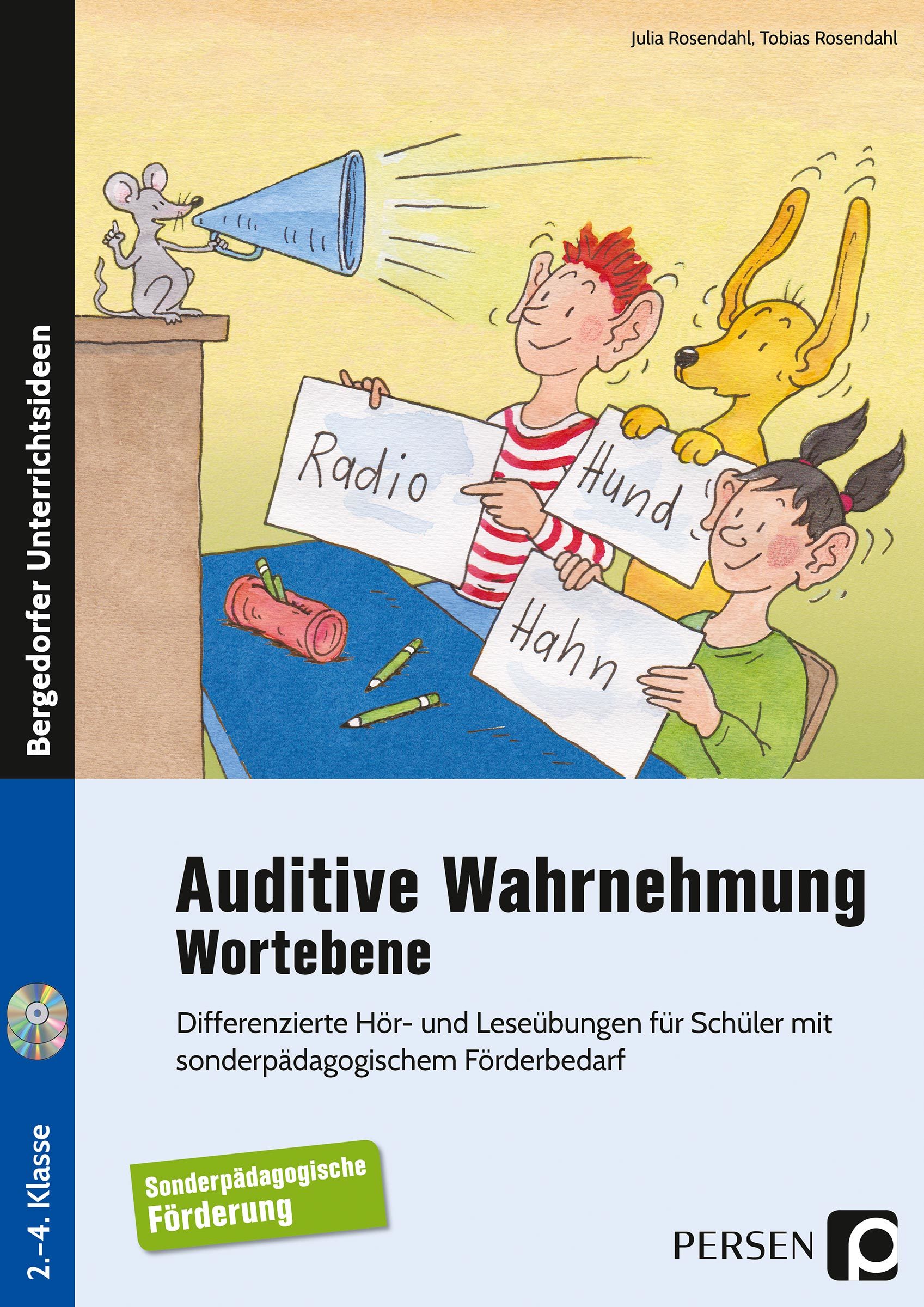 Auditive Wahrnehmung - Wortebene, Buch inkl. Audio-CDs, 2. bis 4. Klasse