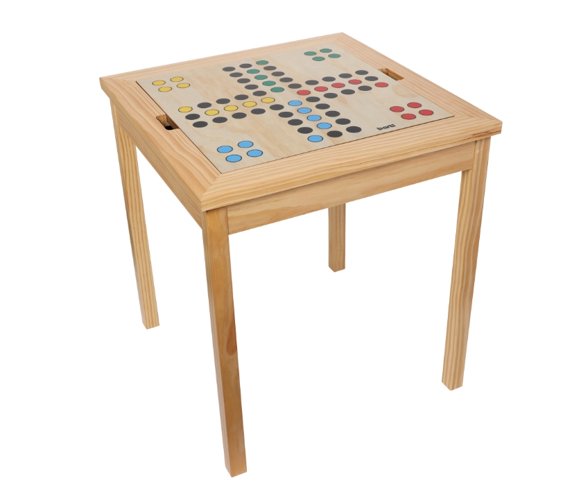 Spieltisch mit 5 Spielen, inkl. Spielfiguren