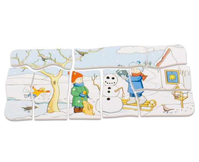 Lagen-Puzzle 4 Jahreszeiten, 4-7 Jahre