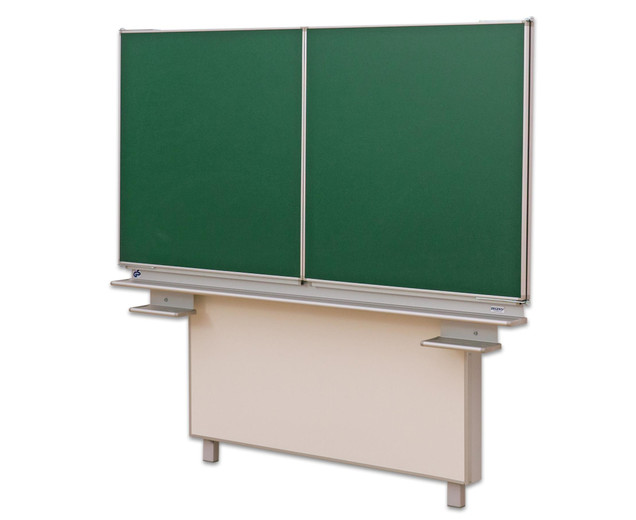 Gestell-Klappschiebetafel, feststehend (grün, 200x100cm)