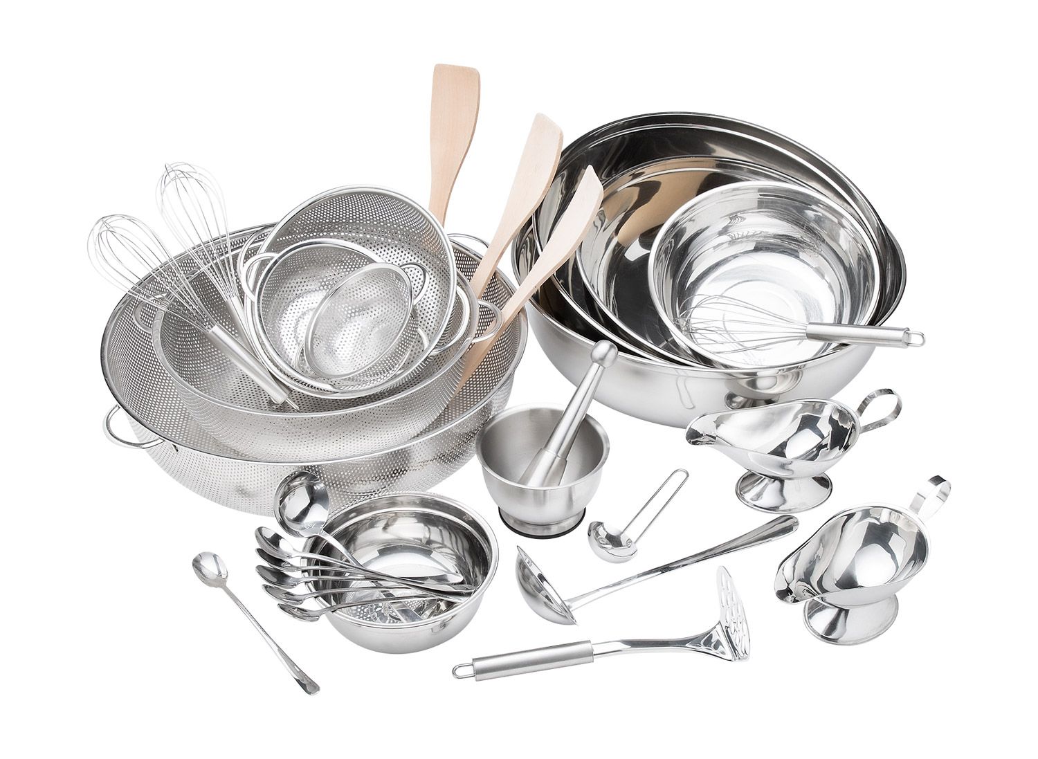 Matschküchen-Edelstahl-Set