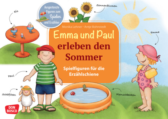 Emma und Paul erleben den Sommer. Spielfiguren für die Erzählschiene, 1-5 Jahre