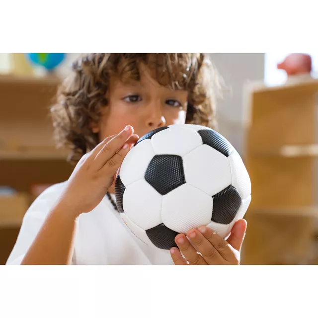 Montessori-Fußball, 14cm, Größe 1, 10er Set, aus Leder, 3-6 Jahre