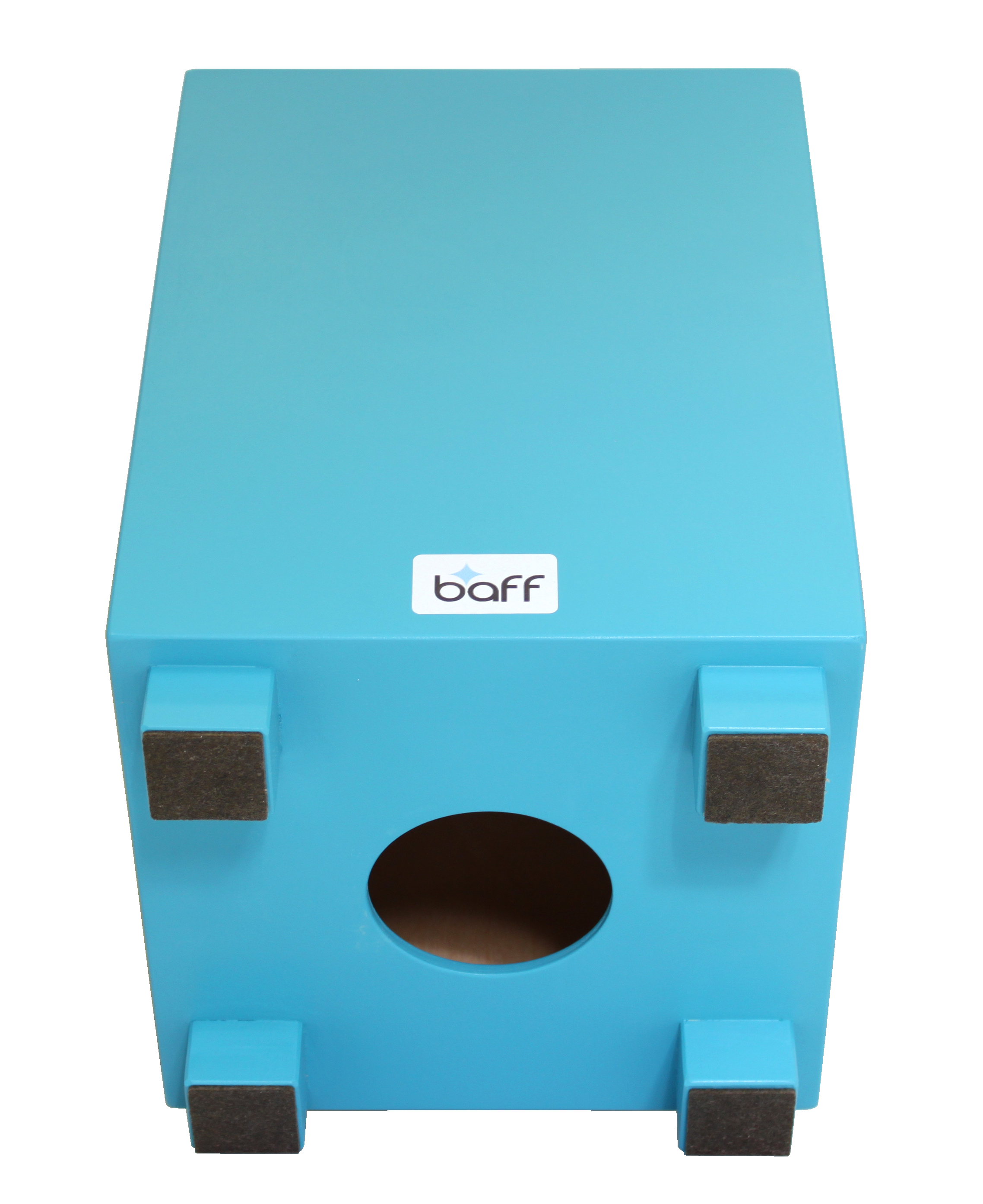 Kinderhocker mit Trommelfunktion, blau, Sitzhöhe 38cm, 5-9 Jahre