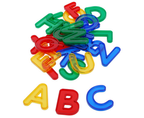 Transparente Buchstaben, ab 3-6 Jahre