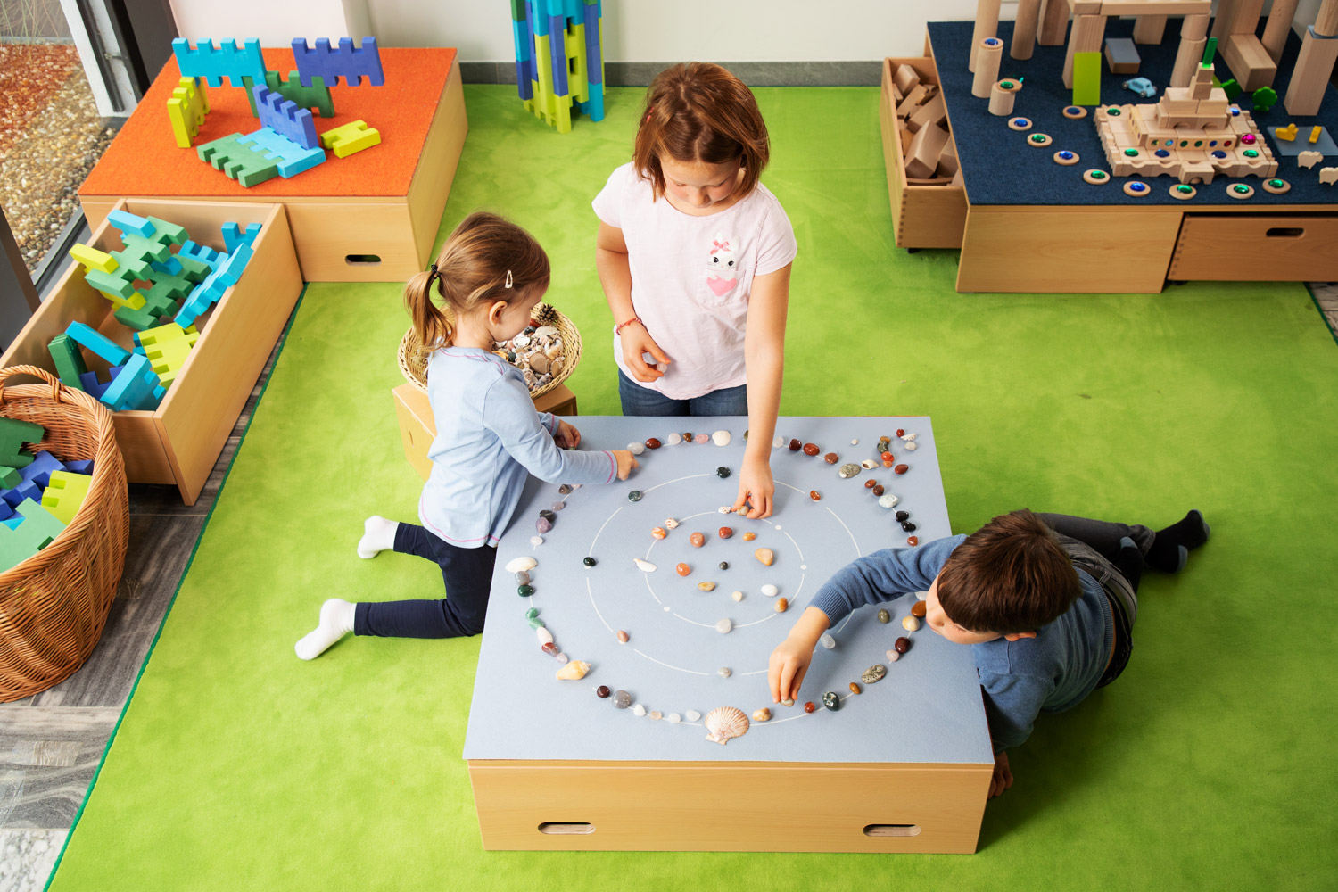 Spielteppich Mandala klein, 80 x 80 cm, 3-6 Jahre
