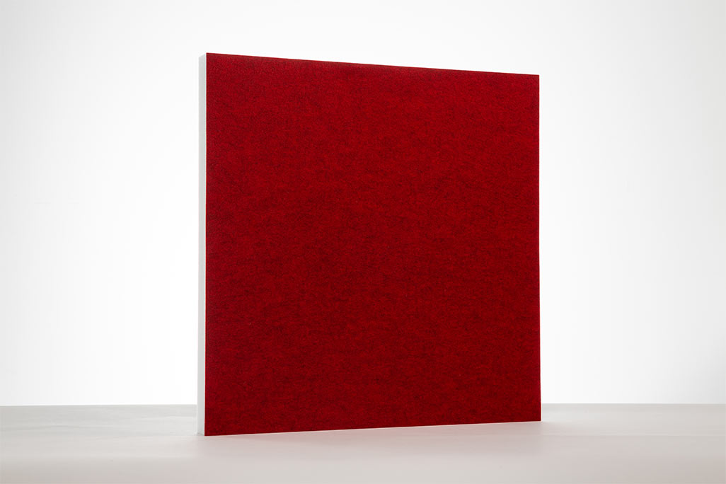 Akustikpaneele für Wand & Decke, Quadrat Rot, 62x62 cm, soni COLOR RD