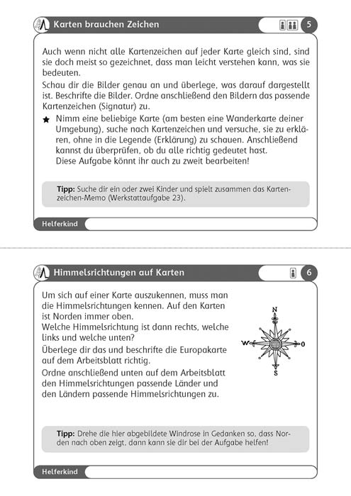 Karten und Pläne - Werkstatt 3./4. Schuljahr