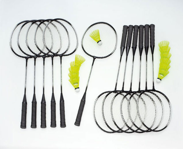 Badminton Schulset Alu-Line mit Tasche, 12 Schläger