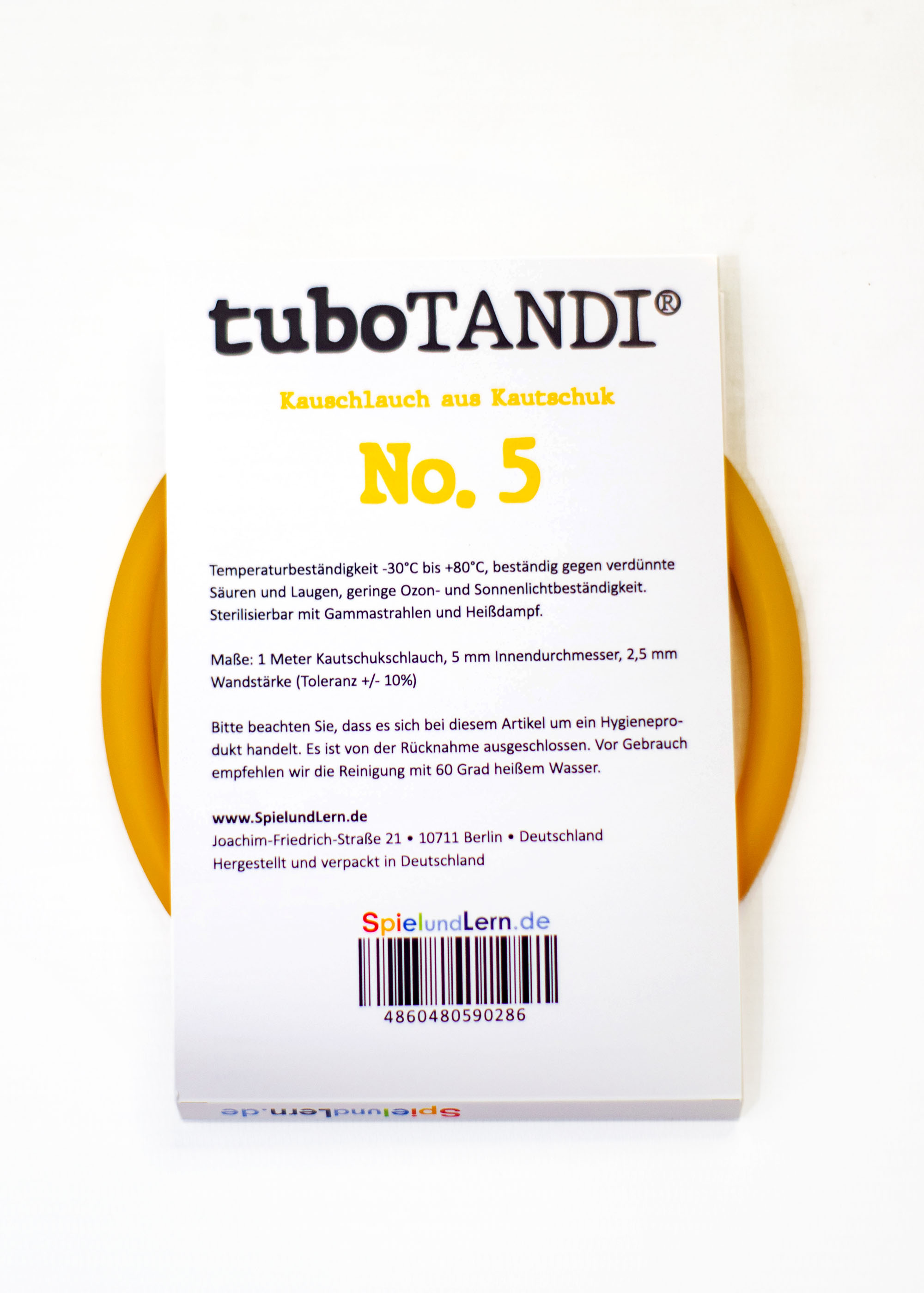 tuboTANDI Kauschlauch aus Kautschuk No. 5
