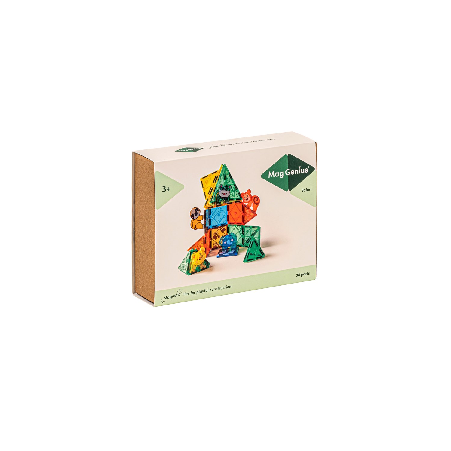 MagGenius Magnetic Building Blocks Safari, 38 Teile