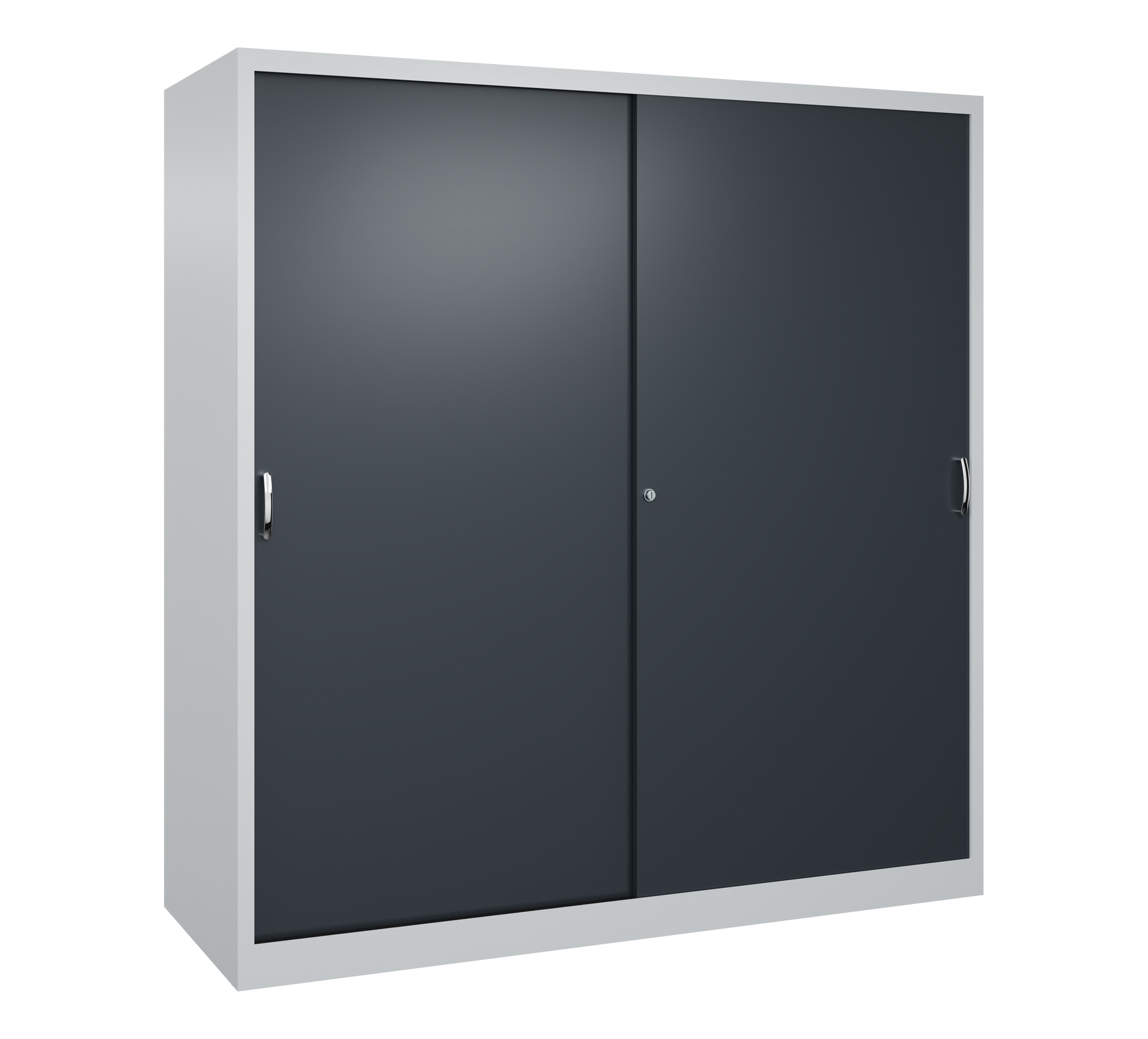 C+P Sportgeräteschrank, 1950x1900x600mm, Korpus RAL 7035 Lichtgrau, Front RAL 7016 Anthrazitgrau