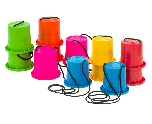 Laufstelzen Regenbogen-Set, 6 Stück