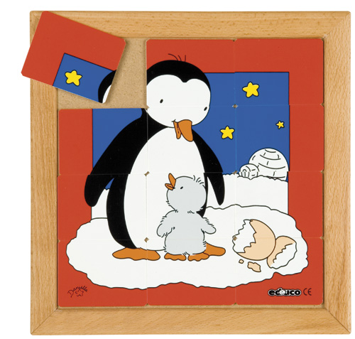 Tier-Puzzle Mutter und Kind - Pinguin, ab 3 Jahre