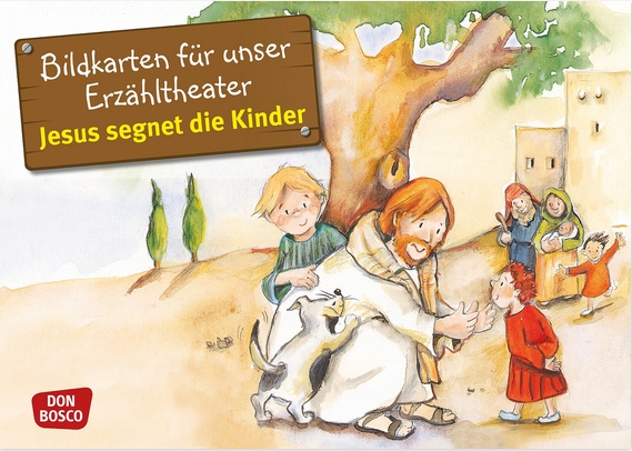 Kamishibai Bildkartenset - Jesus segnet die Kinder, 3-8 Jahre