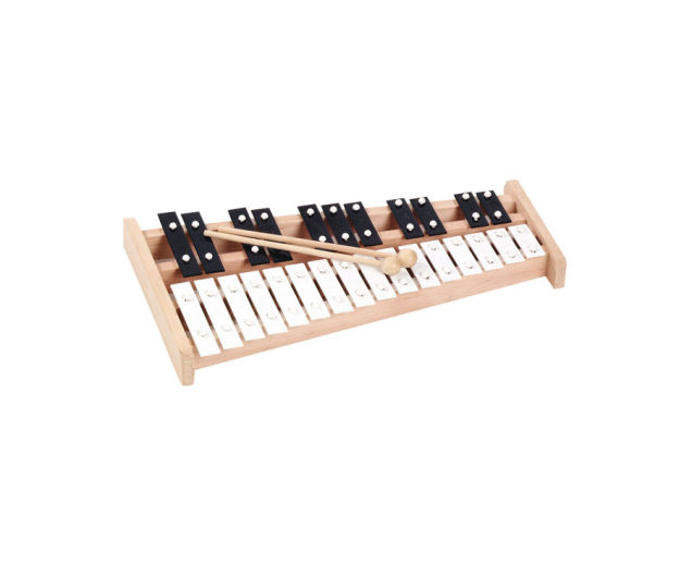 Chromatisches Sopran-Glockenspiel mit 27 Platten
